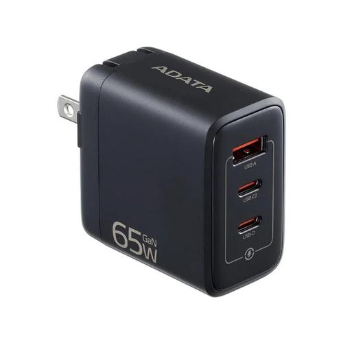 CARGADOR DE PARED ADATA USB 65W,USB-C NEGRO CHARGERU-0653-QCPDBK