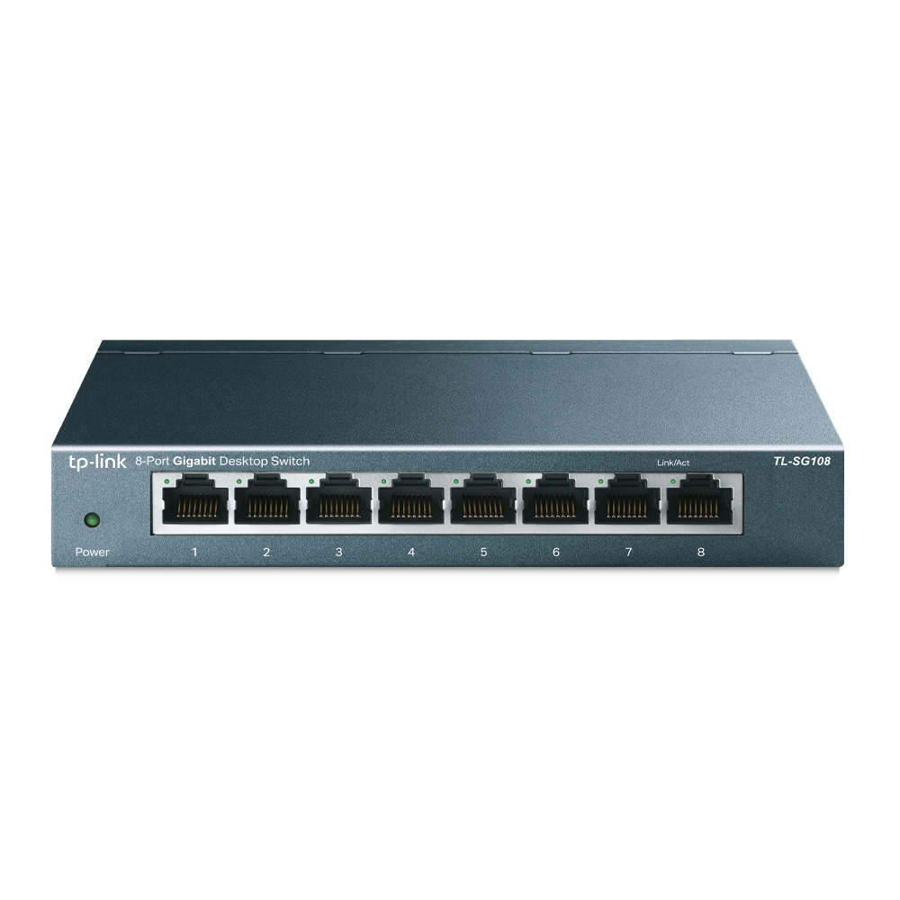 TP-LINK SWITCH ESCRITORIO  /8 PTOS GIGA/PLUG&PLAY/QoS/IGMP/ TL-SG108