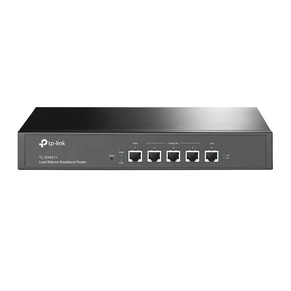 TP-LINK ROUTER BALANCEADOR DE CARGA /4 WAN/LAN/QoS/ TL-R480T+