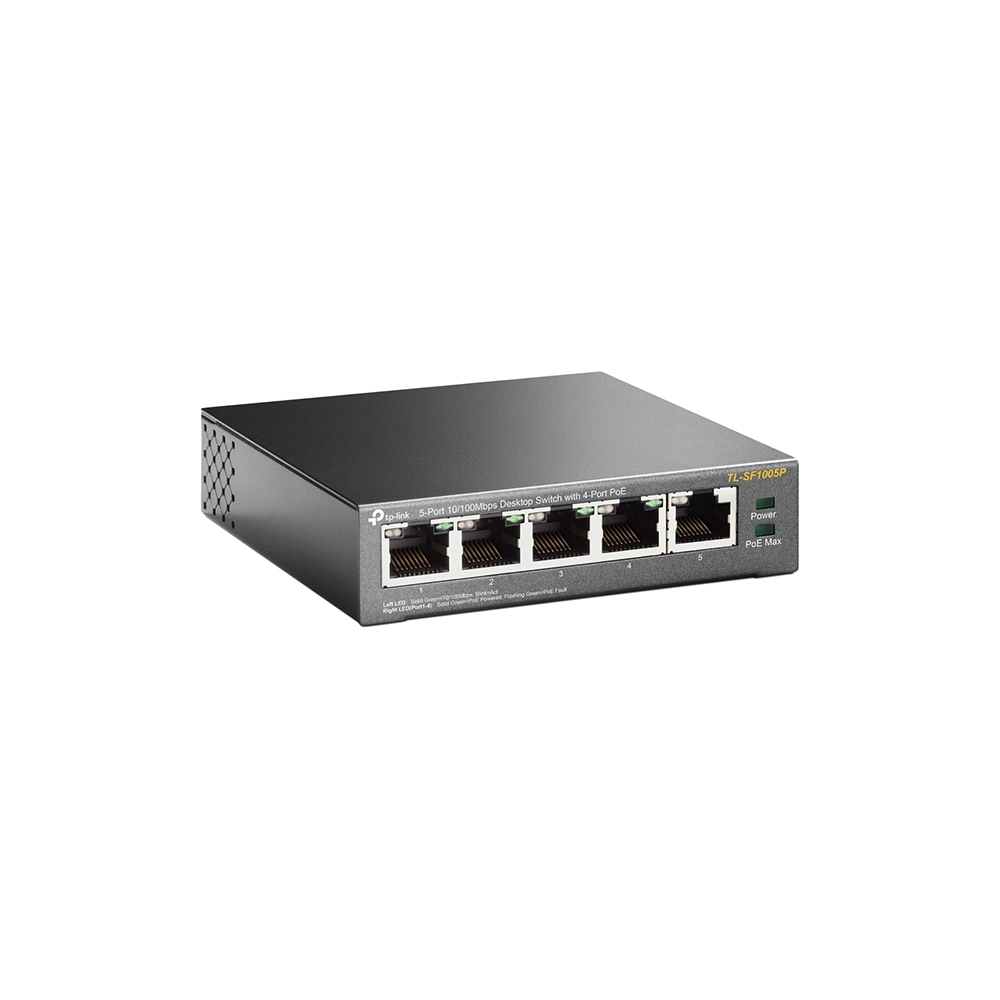 TP-LINK SWITCH ESCRITORIO /5 PTOS FAST/4PoE/58W/ TL-SF1005P