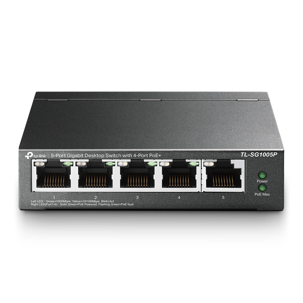 TP-LINK SWITCH CRITORIO /5 PTOS GIGA/4POE/56W/ TL-SG1005P