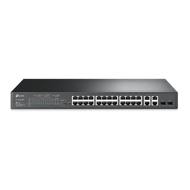 TP-LINK SWITCH JETSTREAM 24PTOS POE+ 10/100MBPS+4 PTOS GIGA/TL-SL2428P