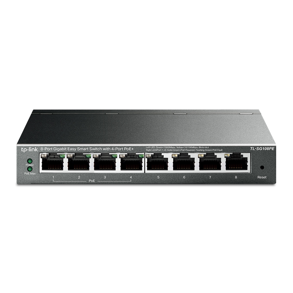 TP-LINK SWITCH ESCRITORIO /8 PTOS GIGA/PLUG&PLAY/QoS/IGMP/TL-SG108(PE)