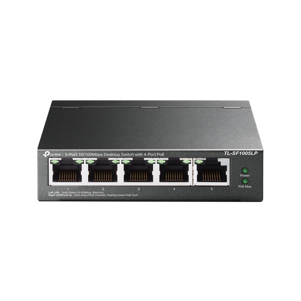 TP-LINK SWITCH POE 5 PUERTOS10/100MBPS/POE4PUERTOS/TL-SF1005LP