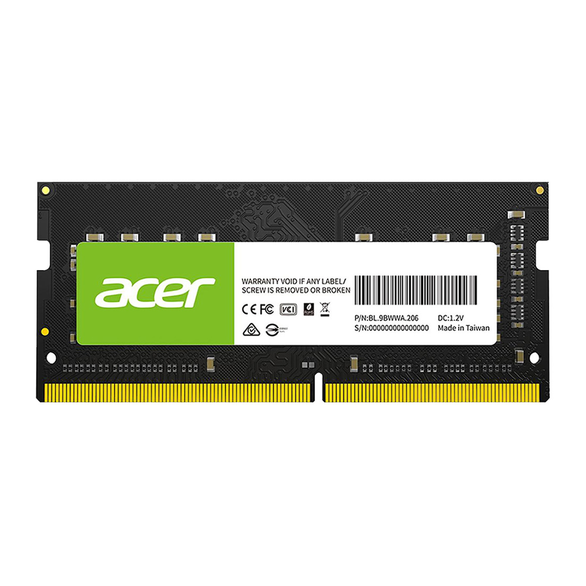 MEMORIA SODIMM DDR4 ACER SD100 8GB 3200MHZ CL22 (BL.9BWWA.206)