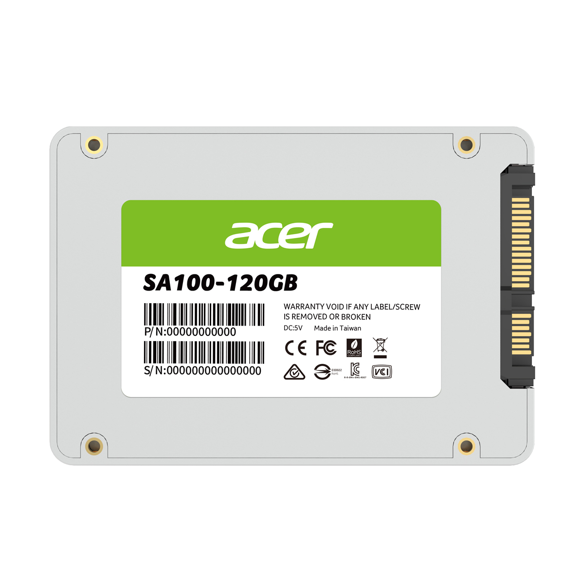 UNIDAD SSD ACER SA100 120GB SATA 2.5" 560MB/S (BL.9BWWA.101)