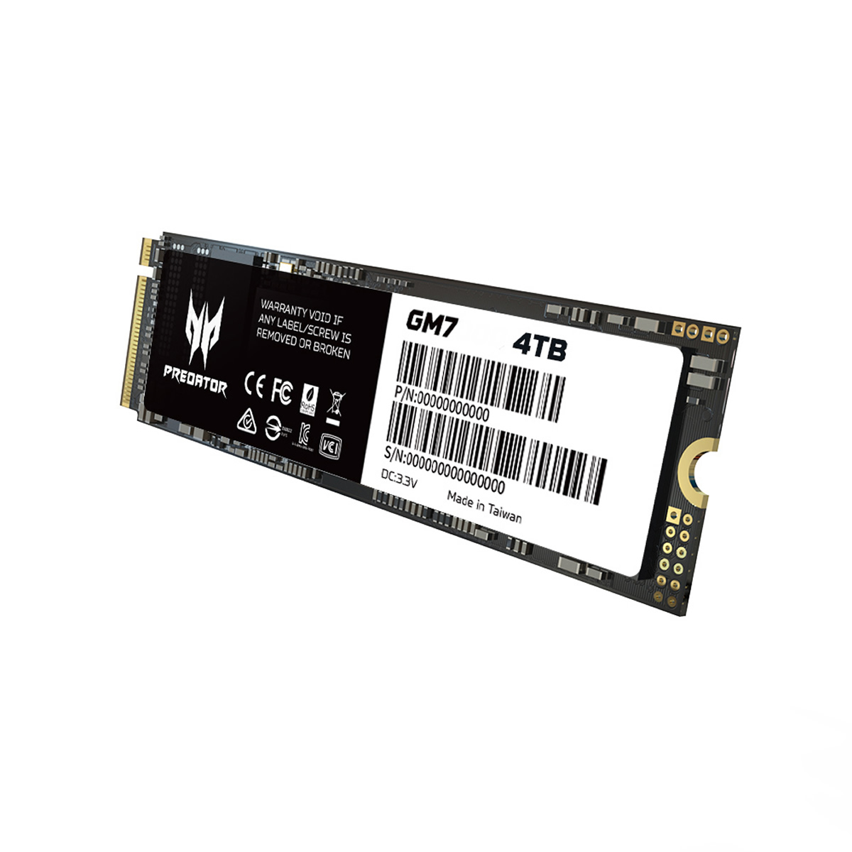 UNIDAD SSD PREDATOR GM7 4TB M.2 NVME GEN4X4 7200MB/S (BL.9BWWR.120)