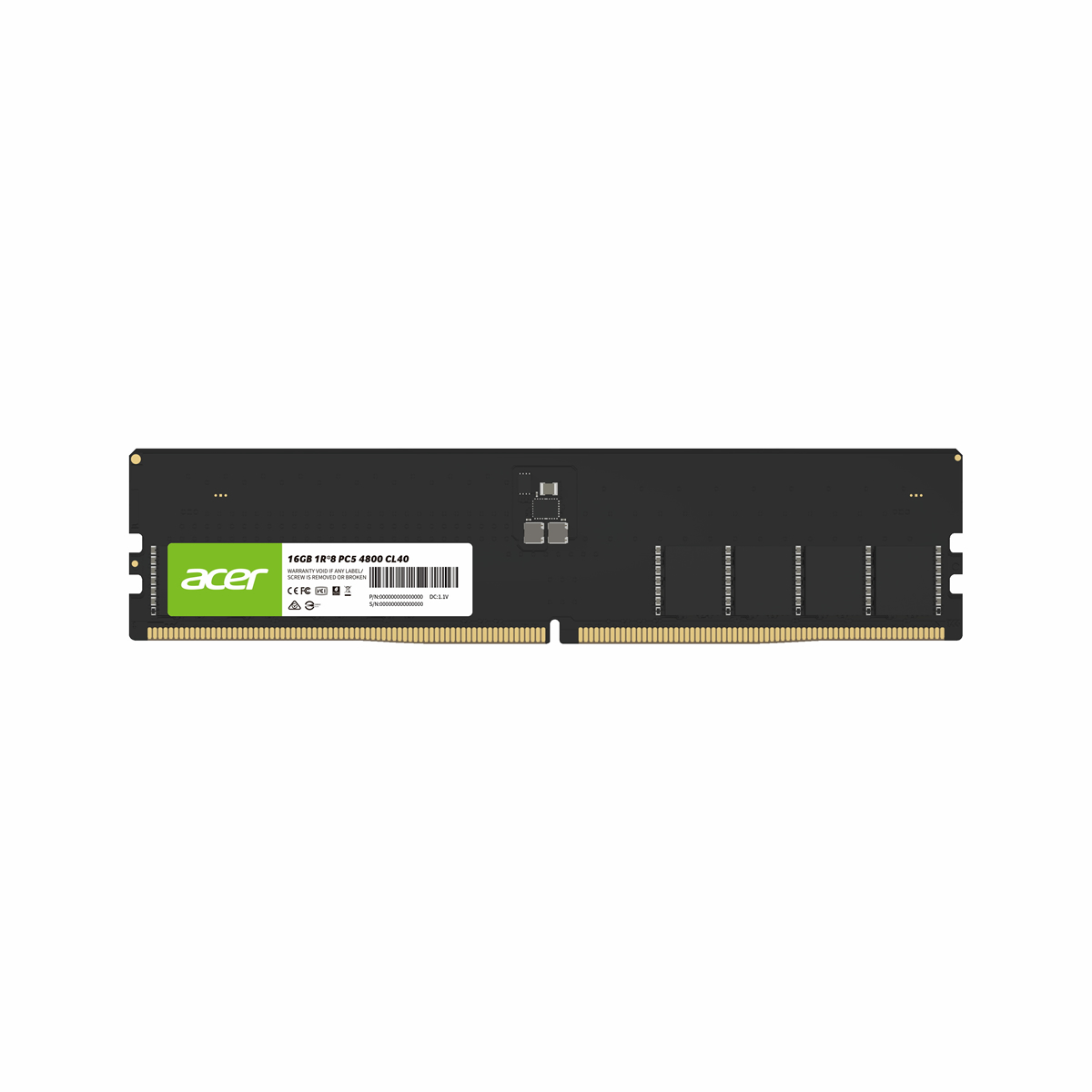 MEMORIA UDIMM DDR5 ACER UD200 16GB 4800MHZ CL40 (BL.9BWWA.420)