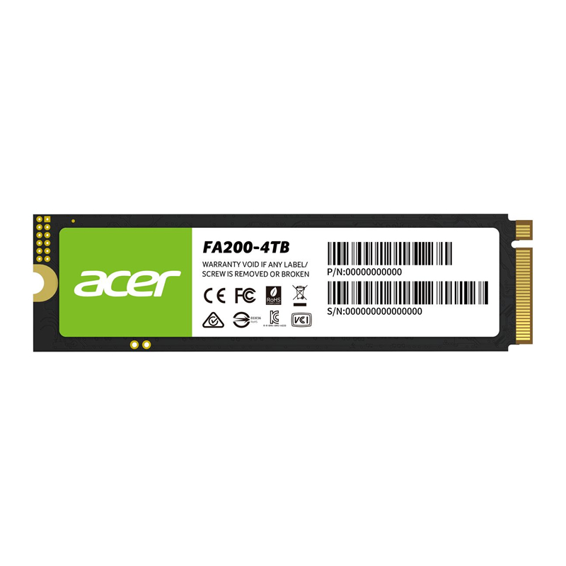 UNIDAD SSD ACER FA200 4TB M.2 NVME GEN4 7200MB/S (BL.9BWWA.150)