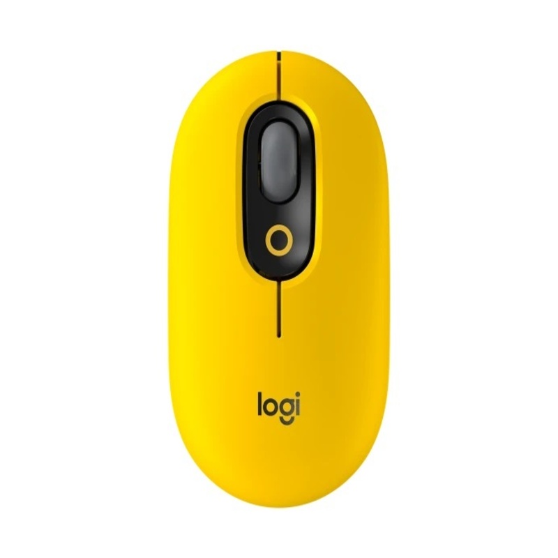 MOUSE LOGITECH POP OPTICO BT 4,000DPI SILENT BLAST YELLOW (910-006549)