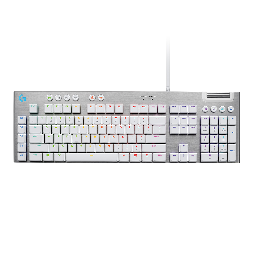 TECLADO LOGITECH G815 RGB LIGHTSYNC GL TACTILE WHITE (920-011354)