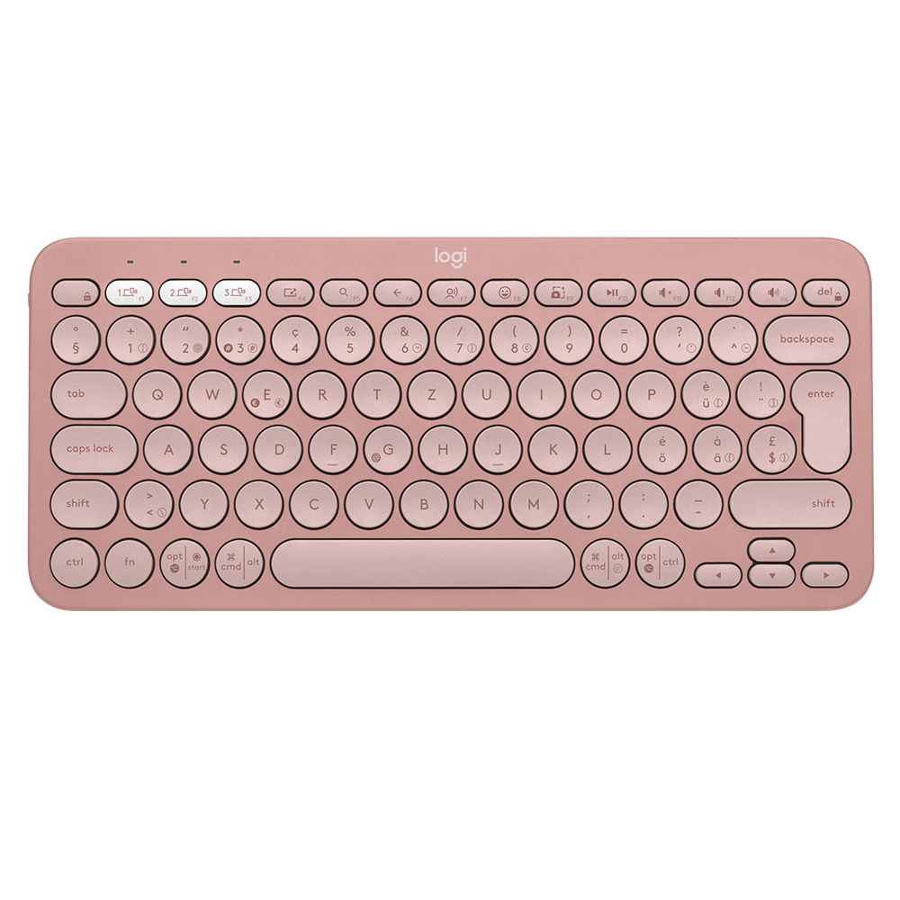 TECLADO LOGITECH PEBBLE KEYS 2 K380s BT MULTIDISP. ROSE (920-011785)