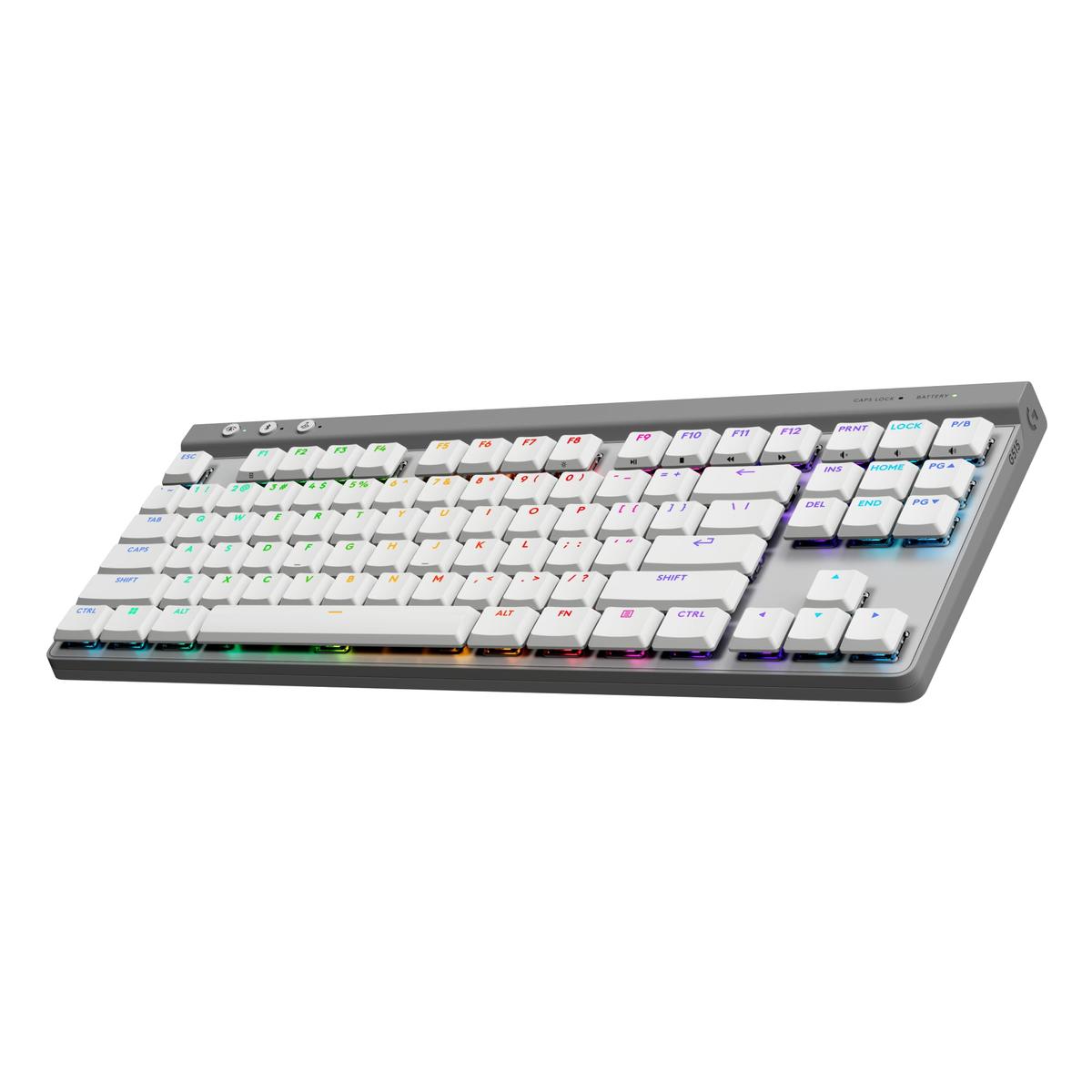 TECLADO LOGITECH G515 TKL LIGHTSPEED BT TACTILE RGB WHITE (920-012535)