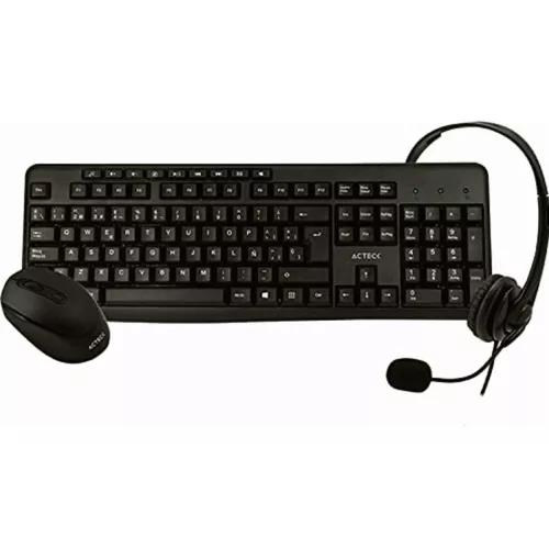 KIT 3 EN 1 MULTIMEDIA ACTECK TECLADO/MOUSE/DIADEMA CREATOR AC-931687