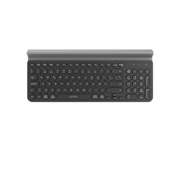 TECLADO ACTECK MULTIDISPOSITIVO TI695/ 3 MODOS BT/ NEGRO (AC-934206)