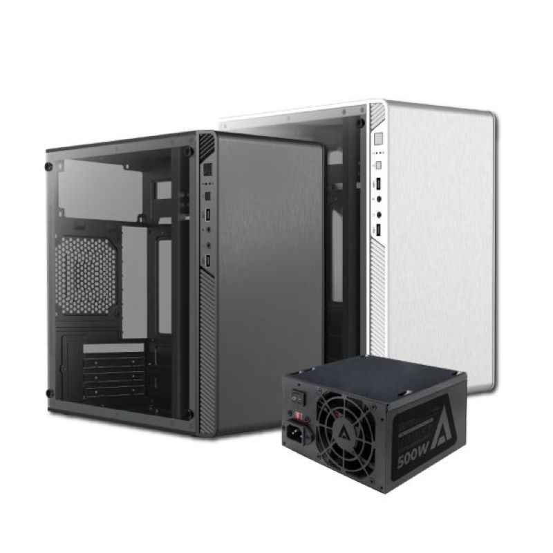 GABINETE ACTECK PERFORMANCEII GI215 MINI-ATX 500W NEGRO AC-935784