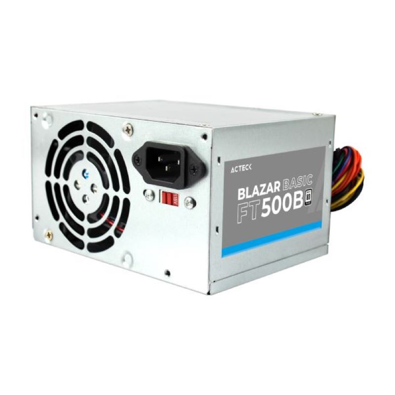 FUENTE DE PODER ACTECK BLAZAR BASIC FT500B ATX 500W CAJA X12 AC-938150