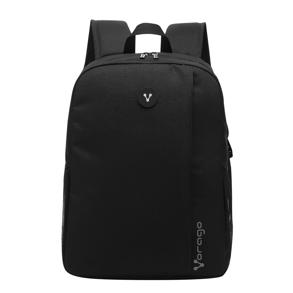 MOCHILA VORAGO LIGERA POLYESTER SOPORTA LAPTOP 15.6" NEGRA BP-201