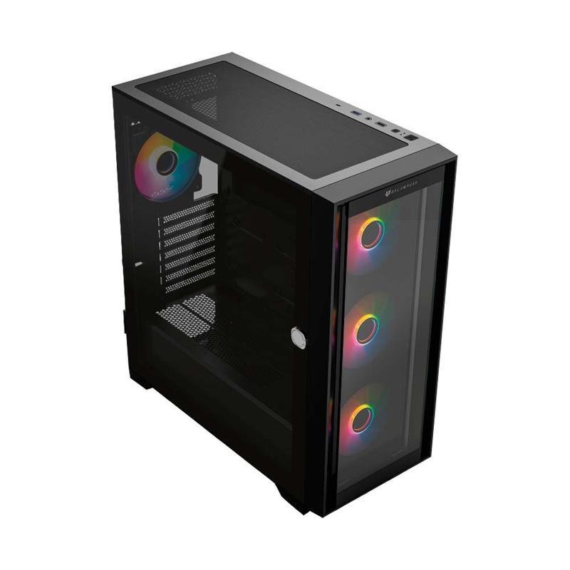 GABINETE BALAM RUSH FULL TORRE CARBON 9000/USB 3.0/2.0/USB C/4 VENT/NEGRO (BR-938754)