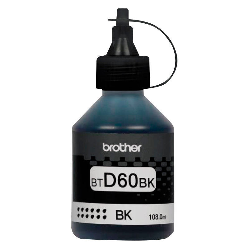 BOTELLA DE TINTA BROTHER BTD60BK NEGRO 6000 PAGINAS BTD60BK