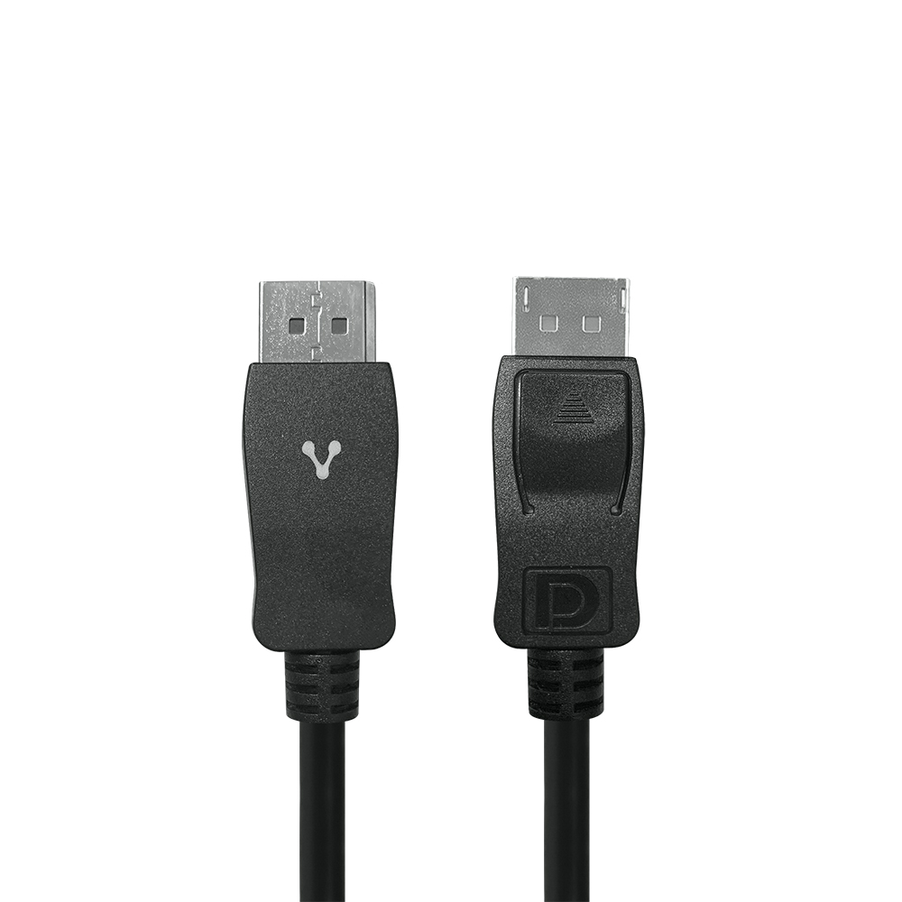 CABLE VORAGO DISPLAY PORT MACHO-MACHO 2 MTS 4K 32.4 GBPS NEGRO CAB-309