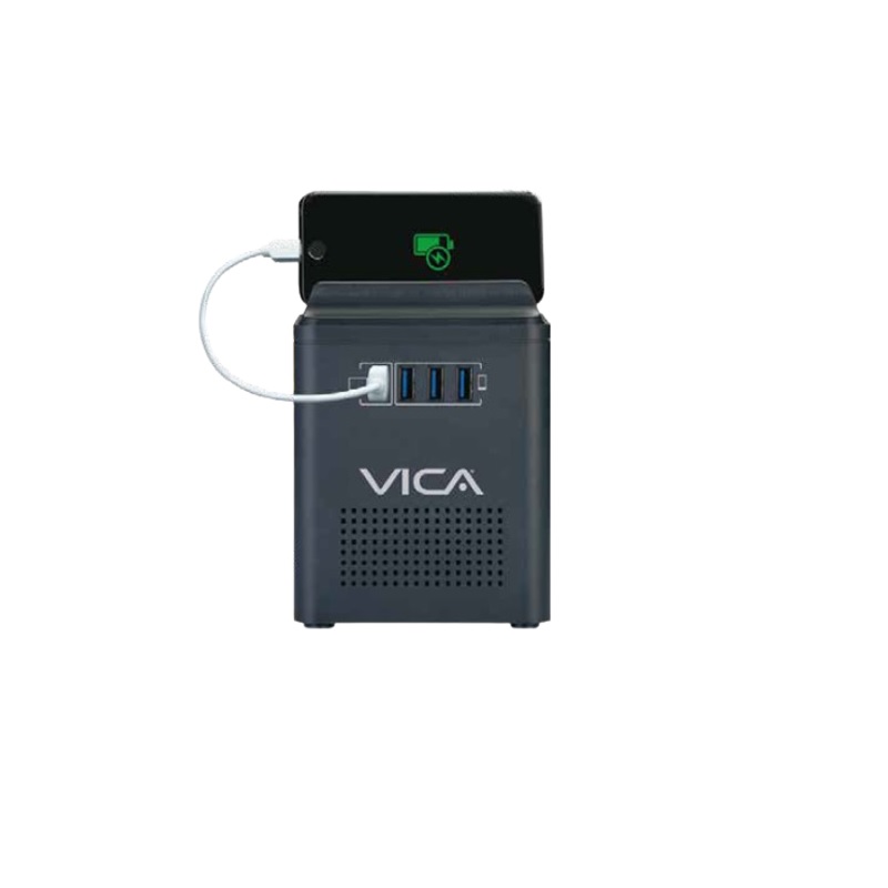 REGULADOR ELECT VICA 800VA/400W 4 CONT/4 USB CARGA RAPIDA (CONNECT 800)