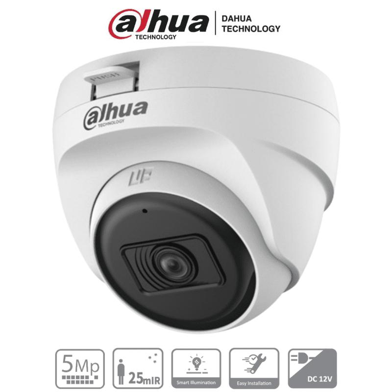 DAHUA CAMARA DOMO 5MP/2.8MM/USO INTERIOR/106° GRADOS(DH-HAC-T1A51N-U)