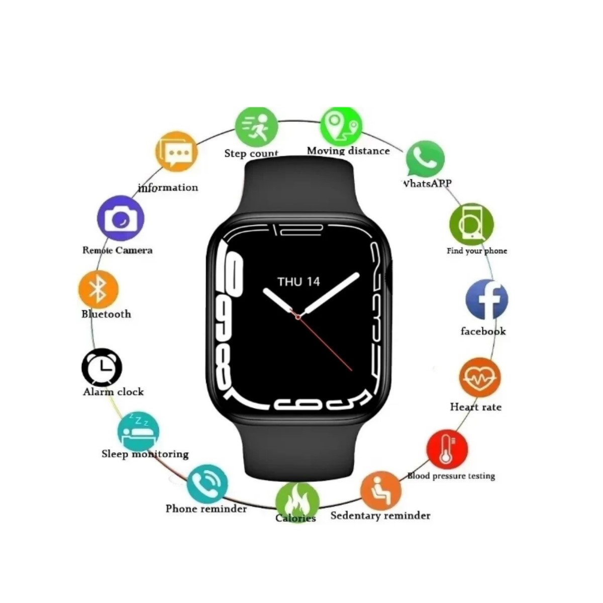 SMART WATCH T700 PRO MAX NEGRO