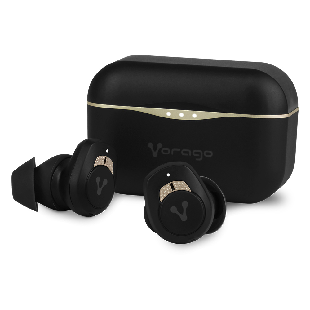 AUDIFONOS VORAGO TWS BT 5.0 NOISE CANCELLING IPX5 21 HRS ESB-600-ANC