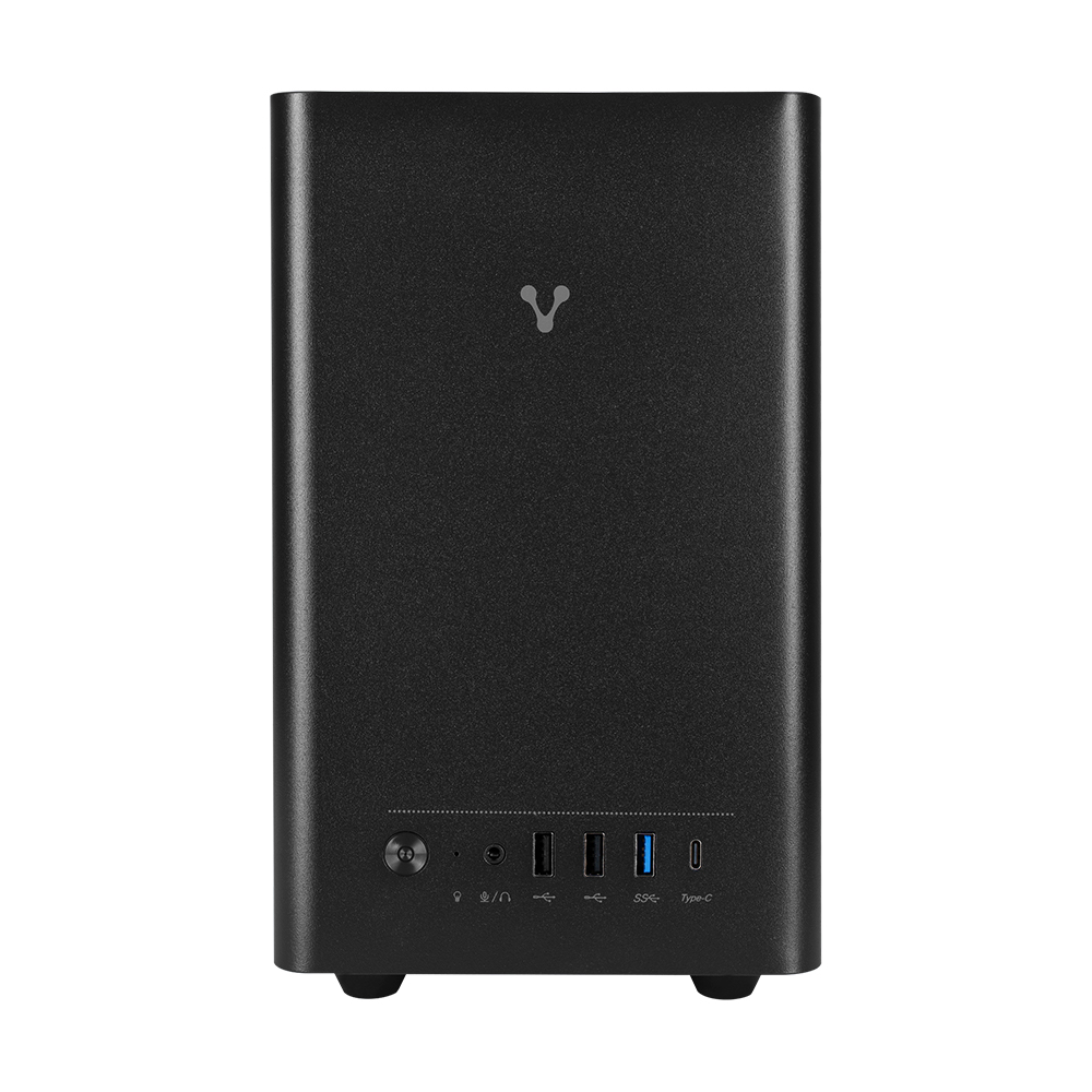 GABINETE VORAGO MINITORRE MATX 2xUSB 2.0/1xUSB 3.0/1xTIPO C/5OOW GAB-210-BK