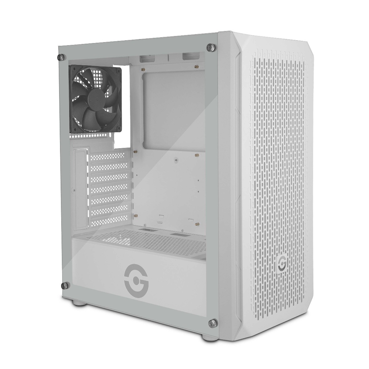 Getttech Gaming PC Case with Mesh Front Panel - SKU: GCM-ASGX1-01WH