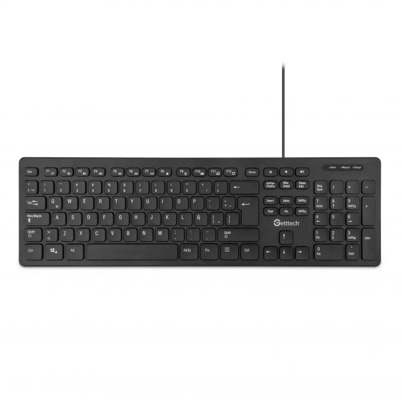 [Getttech] Slim Keyboard with USB HUB - SKU : GGK-ESMWR-01