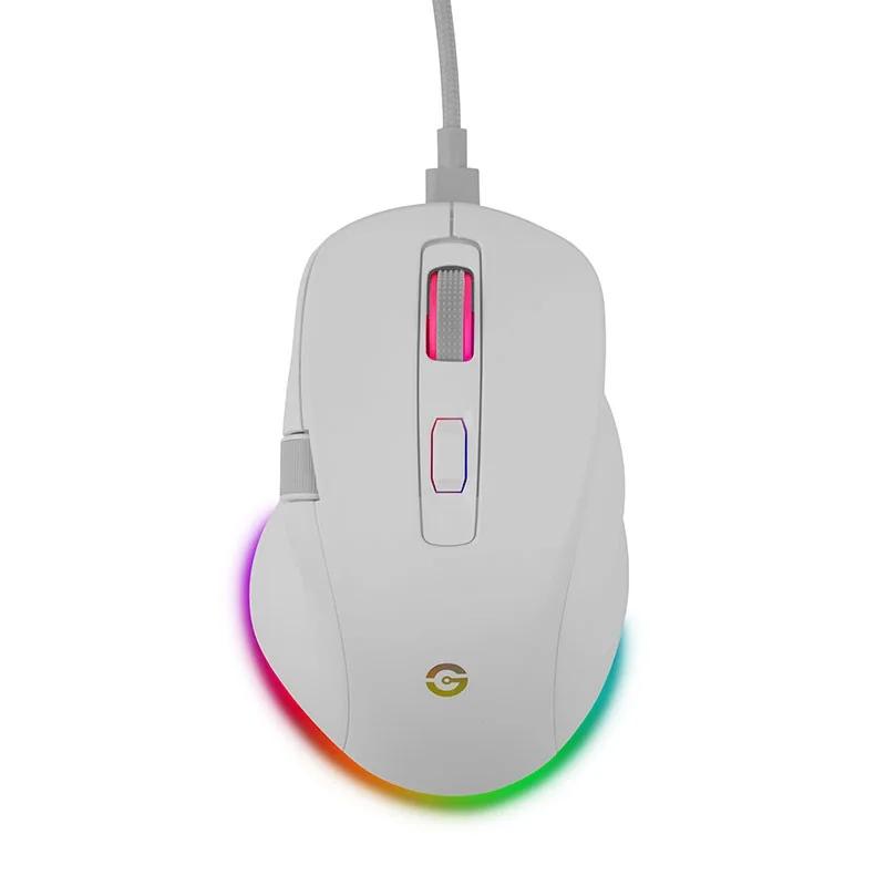 [Getttech] Wireless Mouse Ergonomics 6400 DPI adjustable - SKU : GGM-RGBTR-01-WH