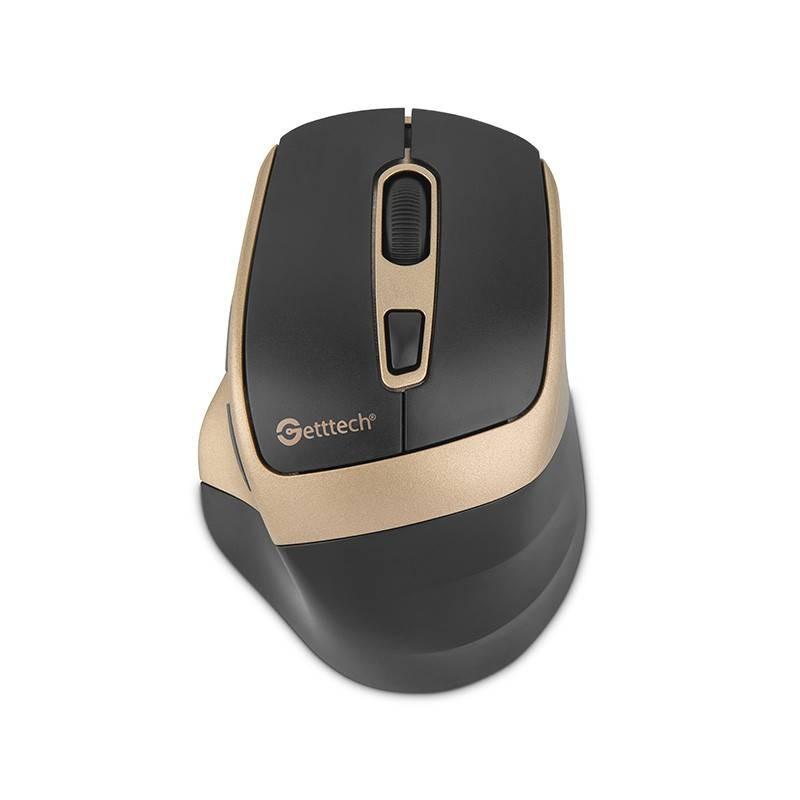 [Getttech] Wireless 6D Office Mouse (Black/Gold) - SKU: GGM-STDBW-01-GD