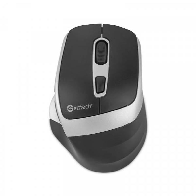 [Getttech] Wireless 6D Office Mouse (Black/Silver) - SKU: GGM-STDBW-01-SL