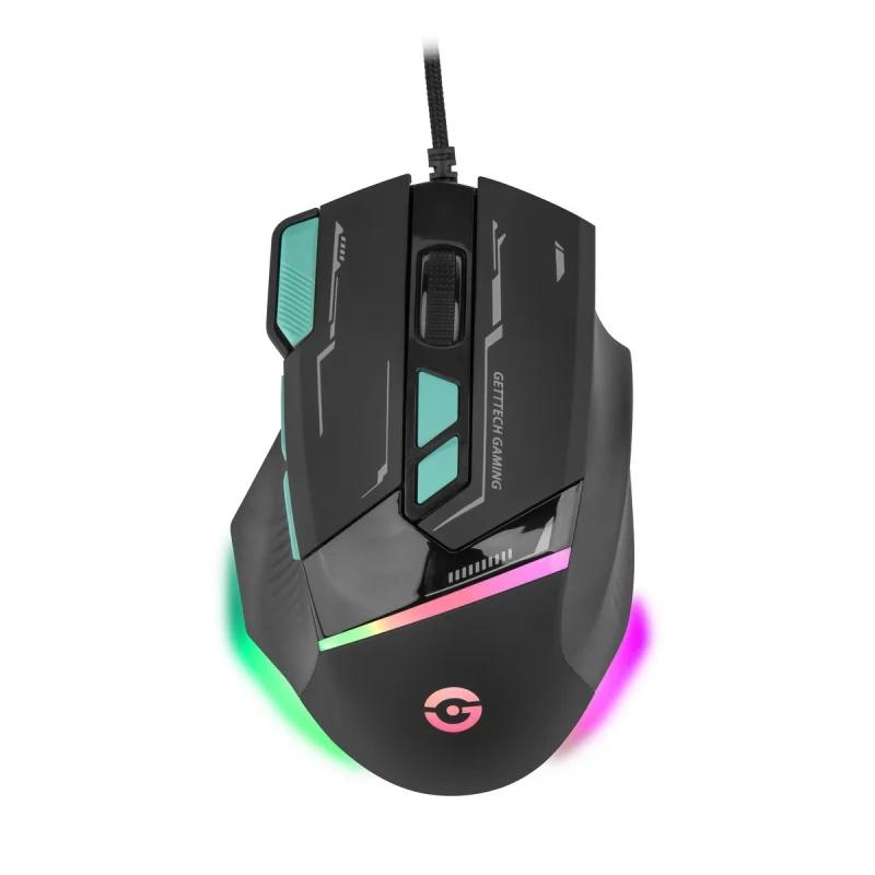 GPM-RGBWR-G1-BK Getttech Gaming mouse_Black & Blue