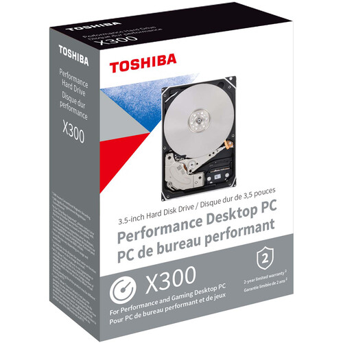 DD INT TOSHIBA 4TB X300 PERFORMANCE 3.5” 7200RPM 256MB (HDWR740XZSTA)