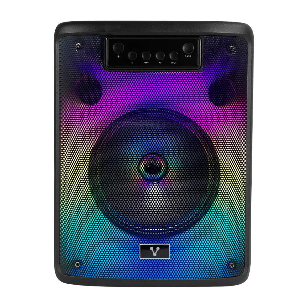 BAFLE VORAGO 8" BT 10 WATTS RMS/TWS 4 HRS CARGA USB TIPO C (KSP-303)