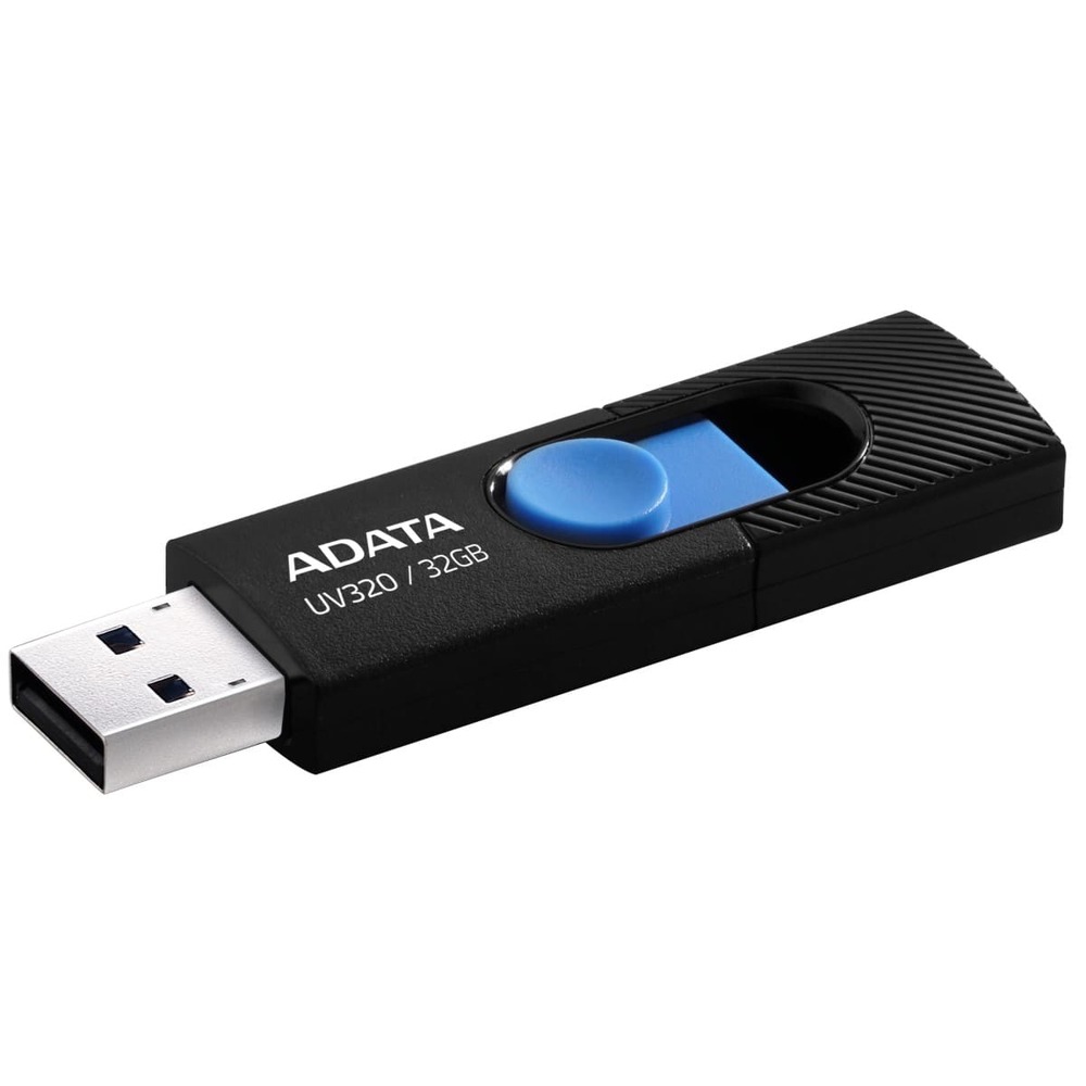 MEMORIA FLASH ADATA UV320 32GB USB 3.2 BLACK-BLUE (AUV320-32G-RBKBL)