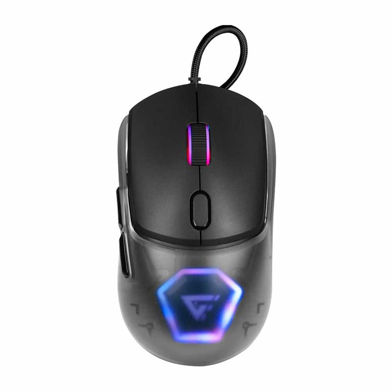 MOUSE GAME FACTOR CARCASAS INTERCAMBIABLES P3327 12K DPI RGB USB NEGRO (MOG53-BK)