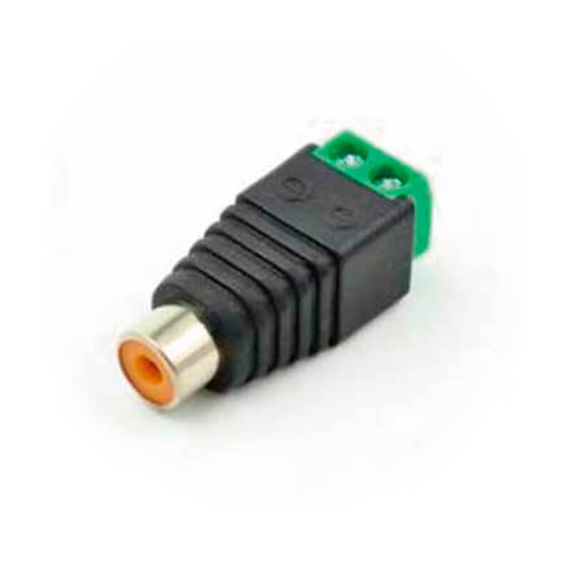 CONECTOR QIAN QAY-60305 CAT5-CAT6 UTP / AUDIO /RCA HEMBRA /VIDEO / P-CCTV