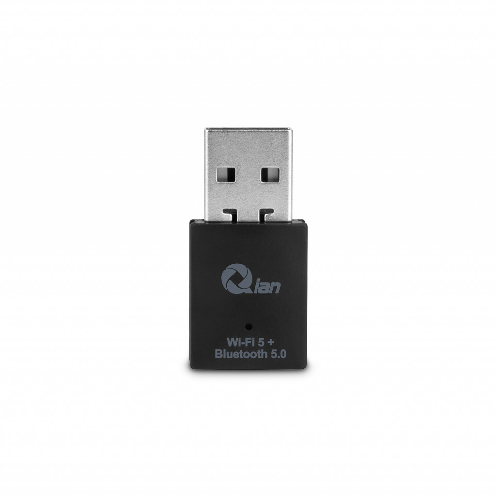 QIAN ADAPTADOR WIFI USB BLUETOOTH 5.0/ 2.4G/5GH DOBLE BANDA QYW-033WB