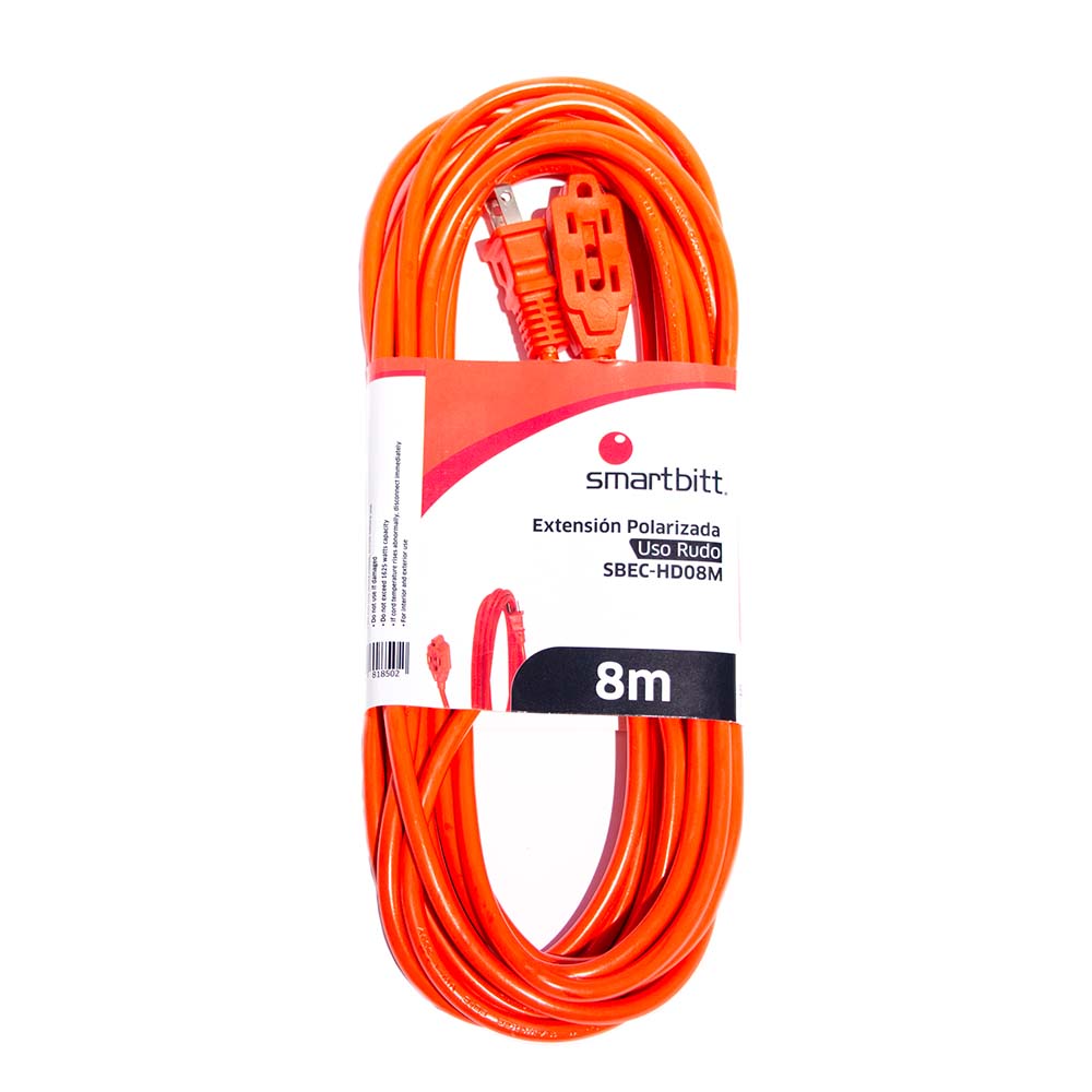 EXT. SMARTBITT USO RUDO 8MTS 3 CONT. POT.MAX. 13A (SBEC-HD08M)