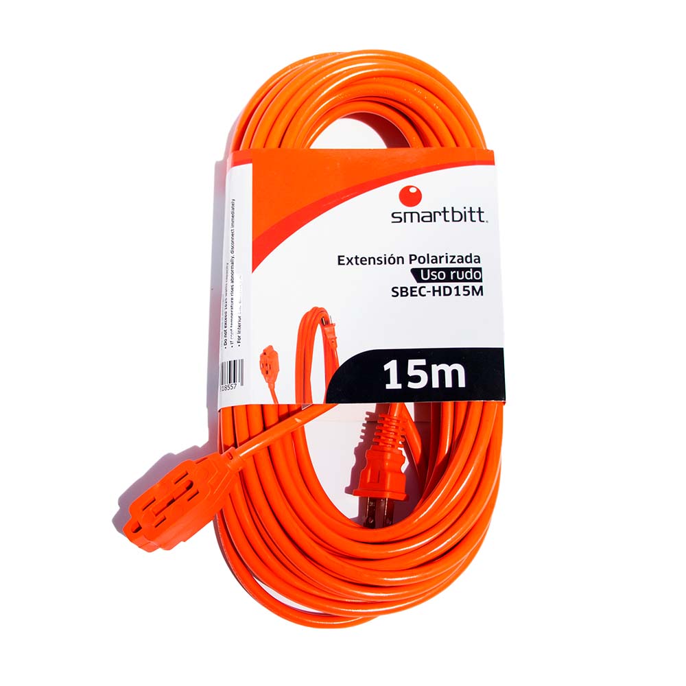 EXT. SMARTBITT USO RUDO 15MTS 3 CONT. POT.MAX. 13A (SBEC-HD15M)