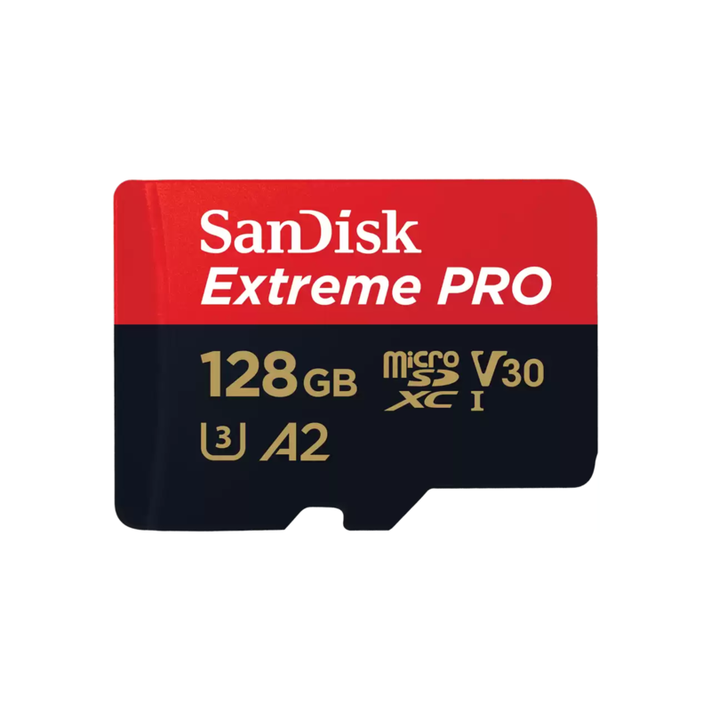 MEMORIA SANDISK MICRO SD EXTREME PRO 128GB V30 A2 (SDSQXCD-128G-GN6MA)