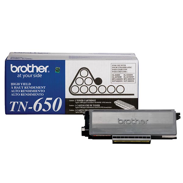 TONER BROTHER NEGRO 8000 PAGINAS ALTO RENDIMIENTO PARA DCP8080DN TN650