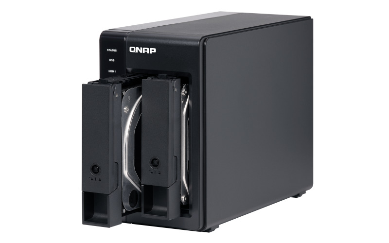 QNAP GABINETE DE 2 BAHIAS 3,5"SATA HDD USB 3.1 GEN2 10 GBPS(TR-002-US)