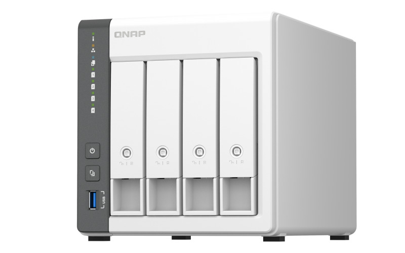 QNAP NAS 4 BAHIAS PARA RESPALDO, USO COMPARTIDO DE DATOS(TS-433-4G-US)