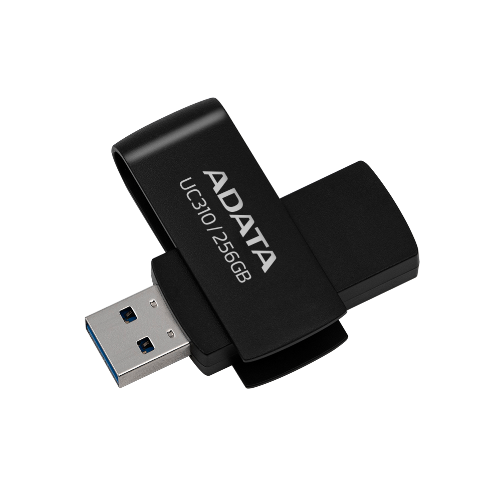 MEMORIA FLASH ADATA UC310 256GB USB 3.2 NEGRO (UC310-256G-RBK)