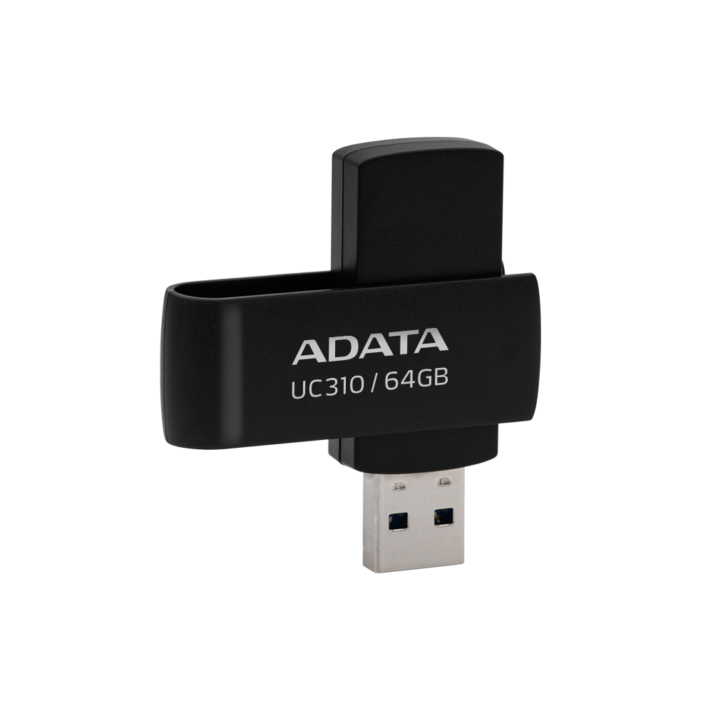 MEMORIA FLASH ADATA UC310 64GB USB 3.2 NEGRO (UC310-64G-RBK)